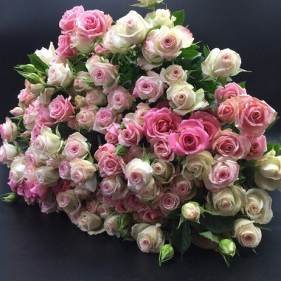 25 кустовых роз